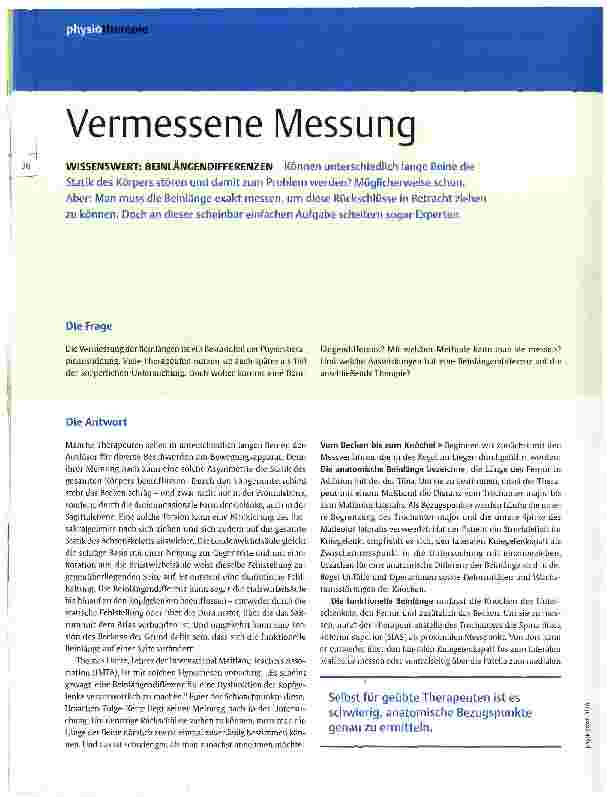 Vorschauseite 1: Vermessene Messung