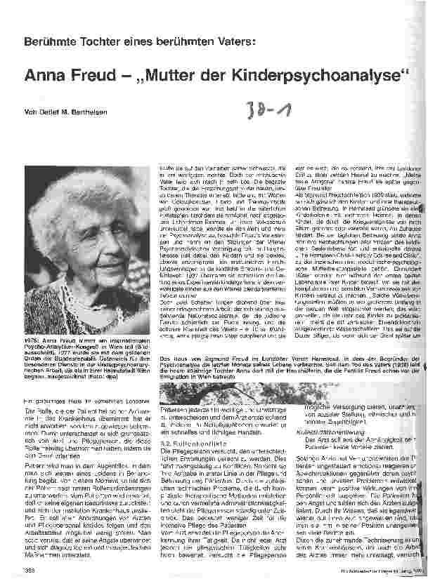 Vorschauseite 1: Anna Freud - Mutter der Kinderpsychoanalyse