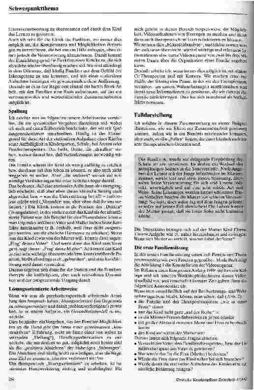 Vorschauseite 3: Die systematische Sichtweise der Familientherapie Möglichkeiten und Grenzen im stationären Alltag