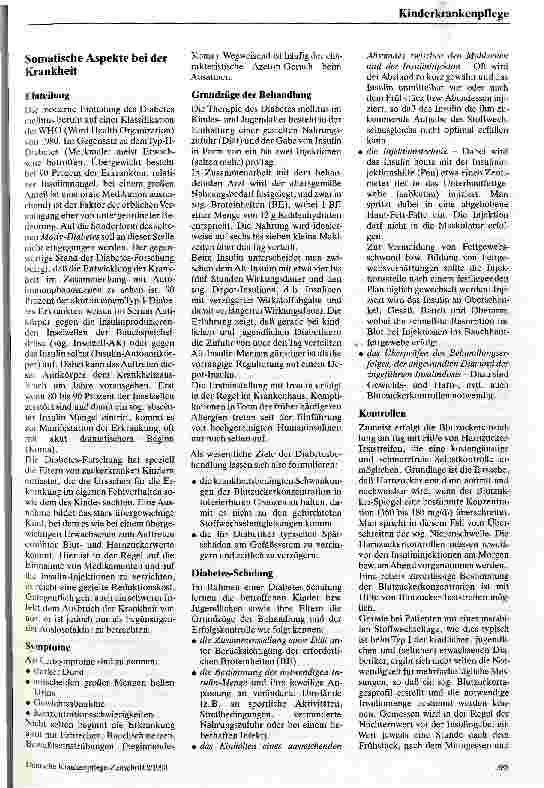 Vorschauseite 2: Diabetes mellitus im Kindesund Jugendlichenalter