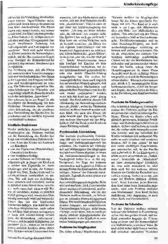 Vorschauseite 4: Diabetes mellitus im Kindesund Jugendlichenalter