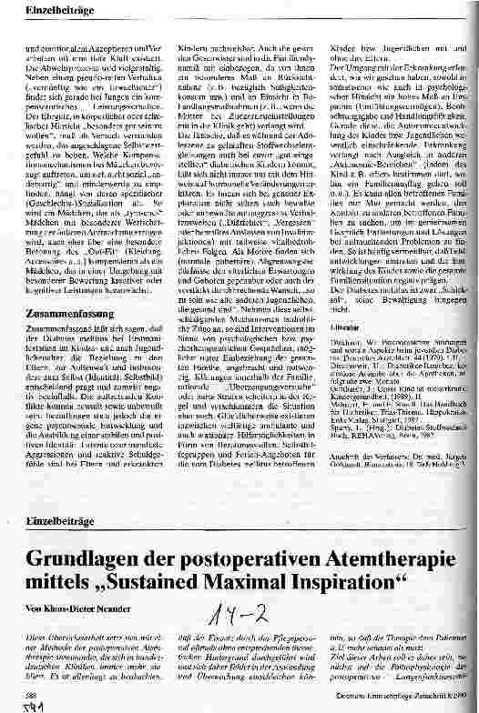 Vorschauseite 5: Diabetes mellitus im Kindesund Jugendlichenalter