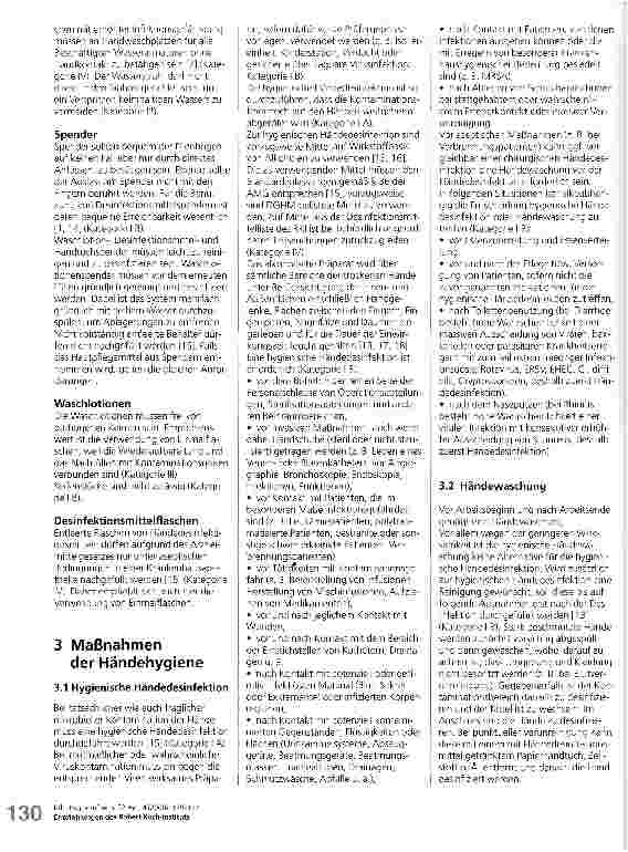 Vorschauseite 2: Händehygiene Empfehlungen