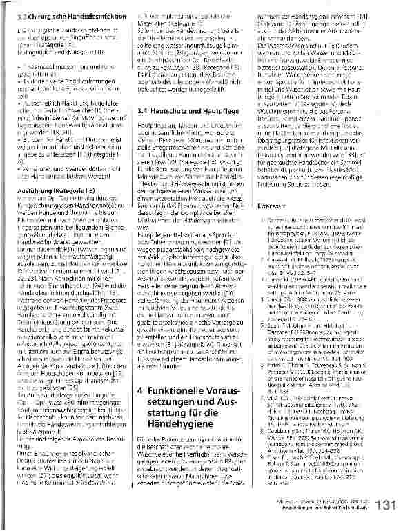 Vorschauseite 3: Händehygiene Empfehlungen