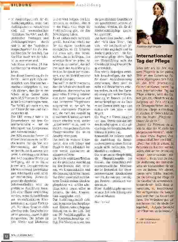 Vorschauseite 3: Alles unter einem Dach Neun Hamburger Schulen werden zum Bildungszentrum für Gesundheitsberufe