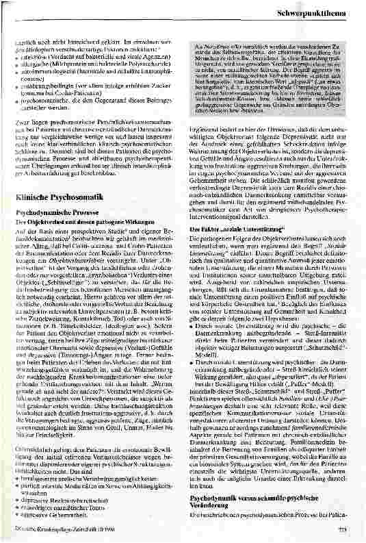 Vorschauseite 2: Colitis ulcerosa und Morbus Crohn: Psychosomatischer Aspekt