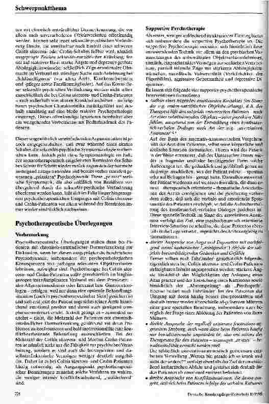 Vorschauseite 3: Colitis ulcerosa und Morbus Crohn: Psychosomatischer Aspekt