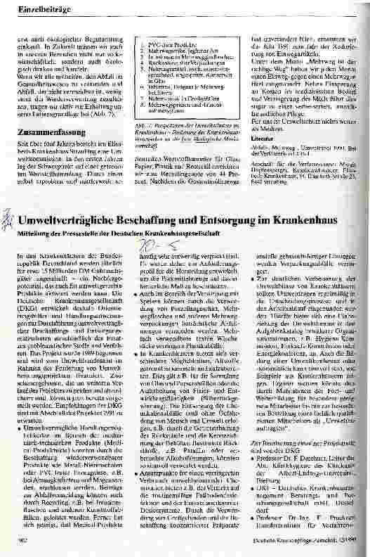 Vorschauseite 4: Müllvermeidung durch Wertstoffsammlung und Reduzierung der Einwegartikel