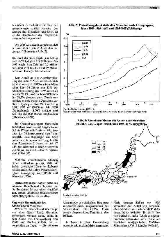Vorschauseite 2: Die japanische Pflegeversicherung Darstellung und Überlegungen aus bundesdeutscher Perspektive