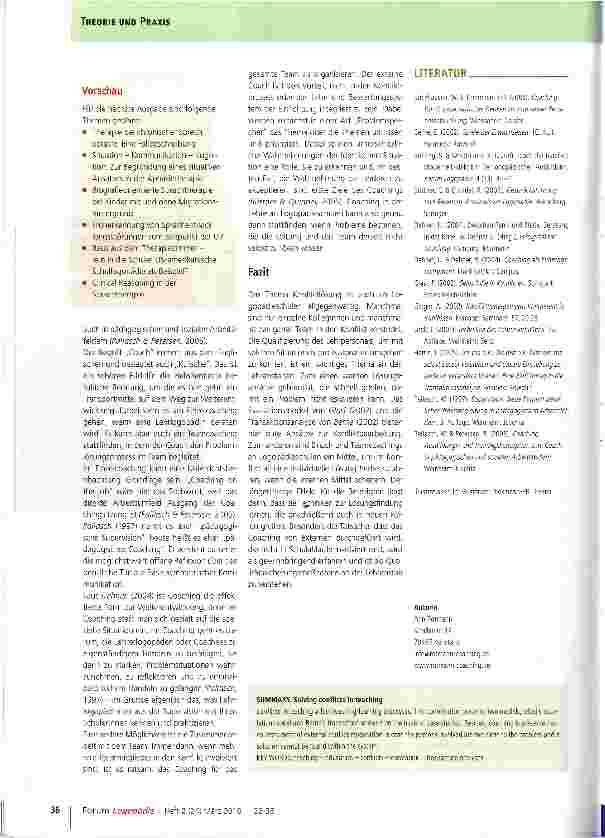 Vorschauseite 5: Konflikte lösen in der Lehre