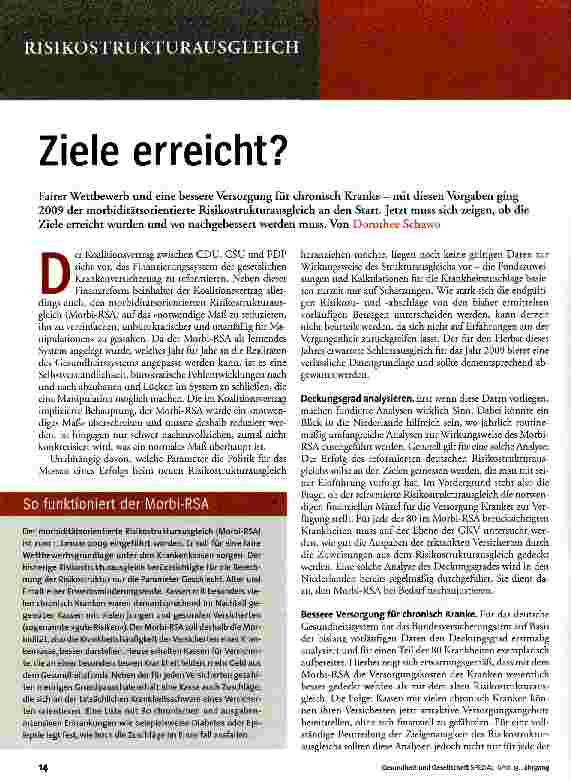 Vorschauseite 1: Ziele erreicht?