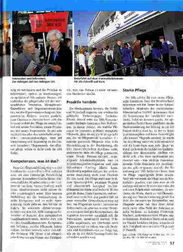 Vorschauseite 6: Die Pflege zwischen Visionen und Hemmnissen