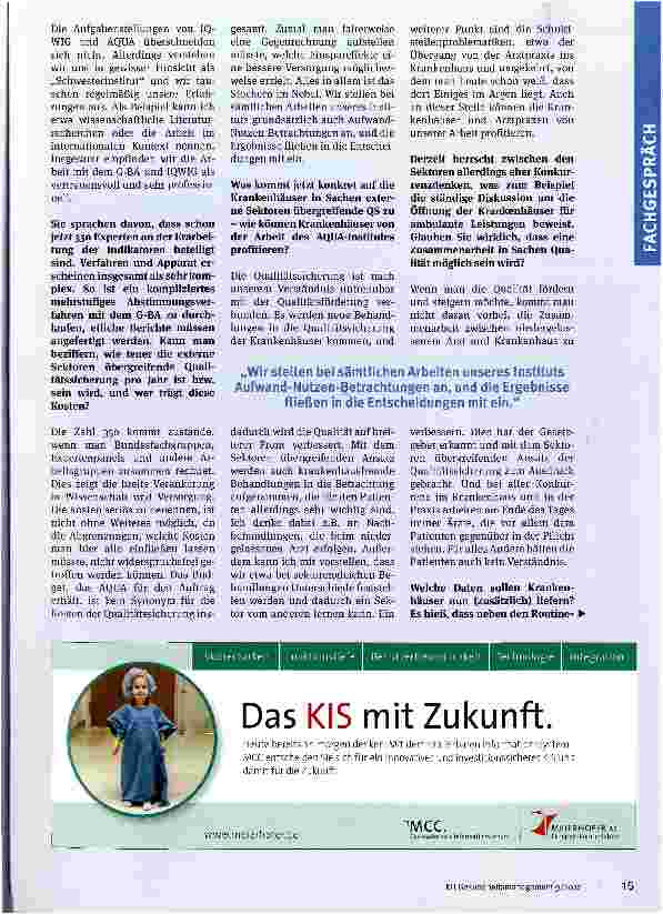 Vorschauseite 2: „Qualitätssicherung ist keine One-Man-Show