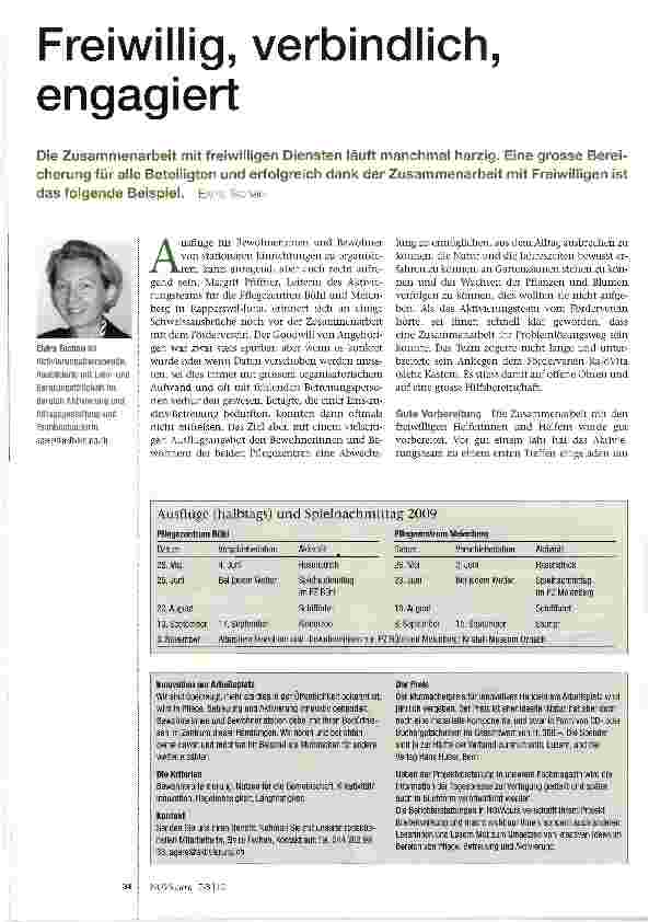 Vorschauseite 1: Freiwillig, verbindlich, engagiert