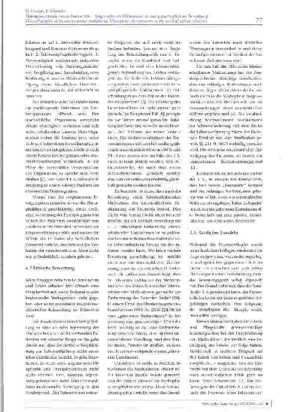 Vorschauseite 5: Therapieabbruch versus Sterbehilfe -folgenschwere Differenzen in der gutachterlichen Bewertung