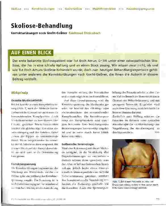 Vorschauseite 1: Skoliose-Behandlung