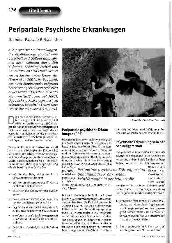 Vorschauseite 1: Peripartale Psychische Erkrankungen