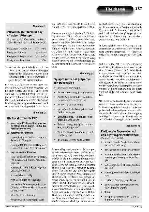 Vorschauseite 2: Peripartale Psychische Erkrankungen