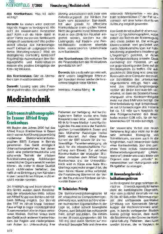 Vorschauseite 3: Innovative Wege der Finanzierung im Gesundheitswesen