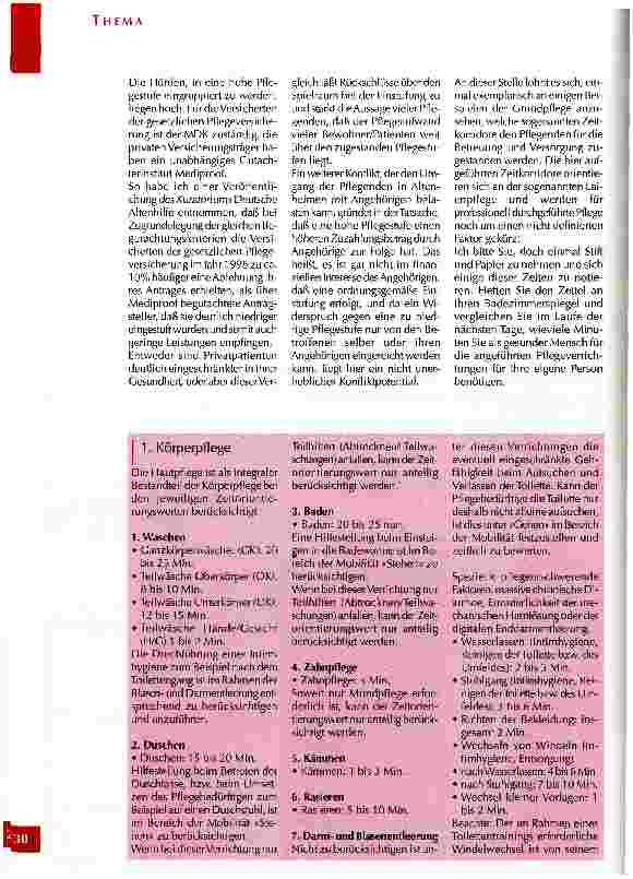 Vorschauseite 5: Pflege im Spannungsfeld von Wirtschaftlichkeit und Nächstenliebe