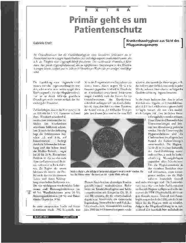 Vorschauseite 1: Primär geht es um Patientenschutz