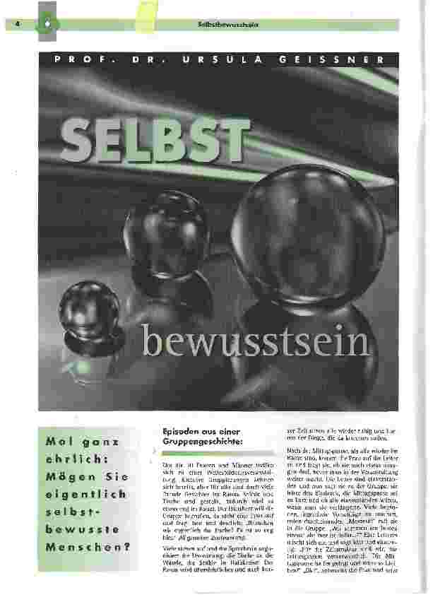 Vorschauseite 1: Selbstbewusstsein