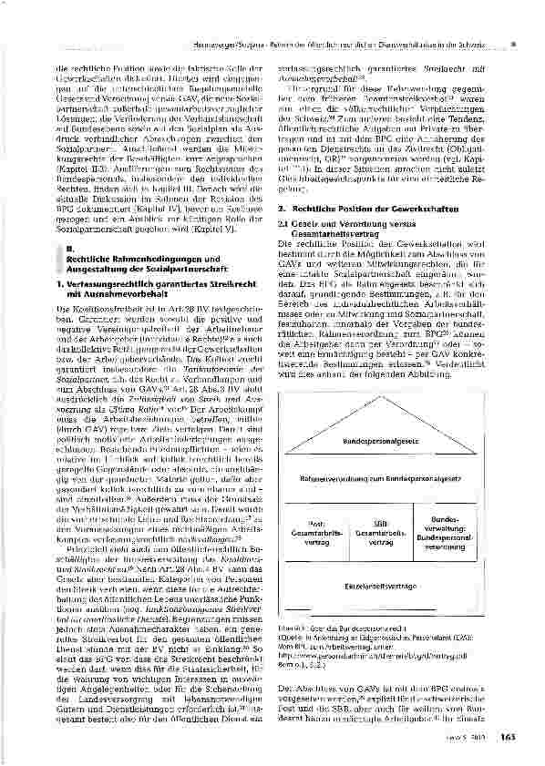 Vorschauseite 2: Reform der öffentlich-rechtlichen Dienstverhältnisse in der Schweiz: Konsequenzen für die Personalvertretung auf Bundesebene?
