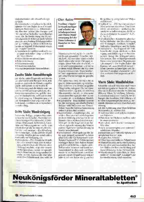 Vorschauseite 2: Die sieben Säulen der Wundbehandlung Versorgung von Problemwunden
