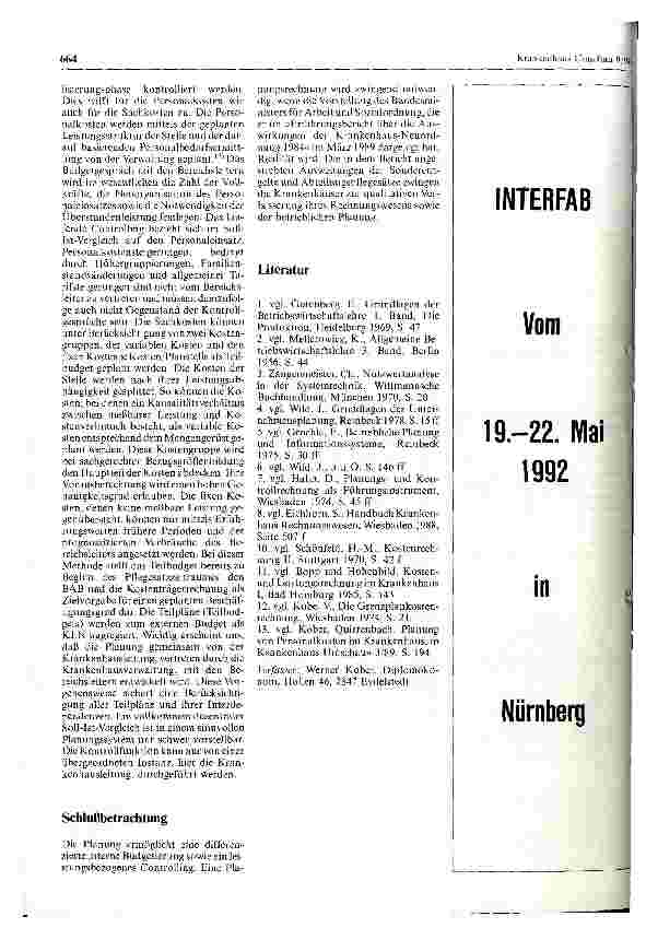 Vorschauseite 4: Planung und Kontrolle im Krankenhaus