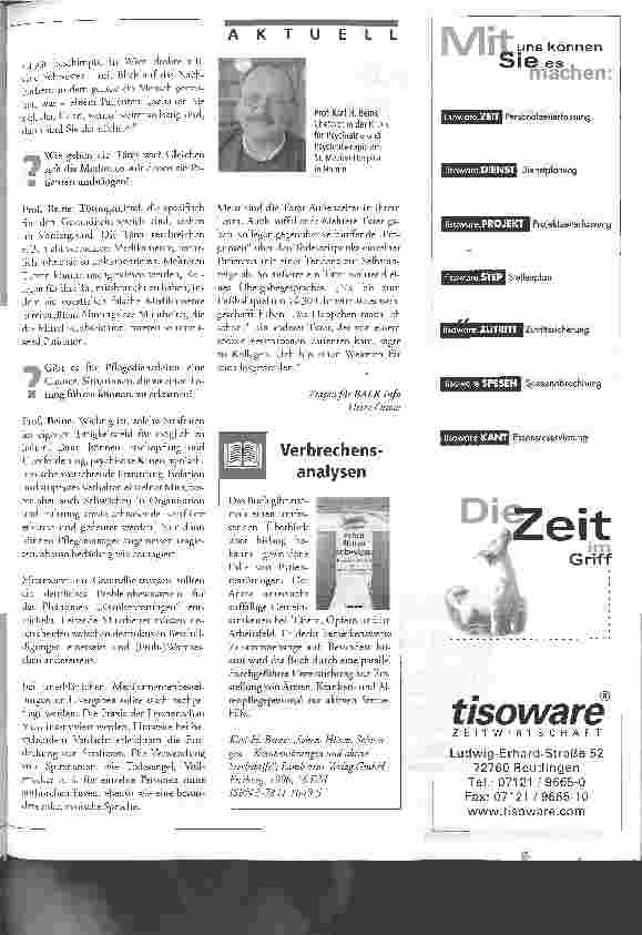 Vorschauseite 2: Tatort Pflegestation Haben Pflegedienstleiter eine Chance, Patiententötungen zu verhindern?