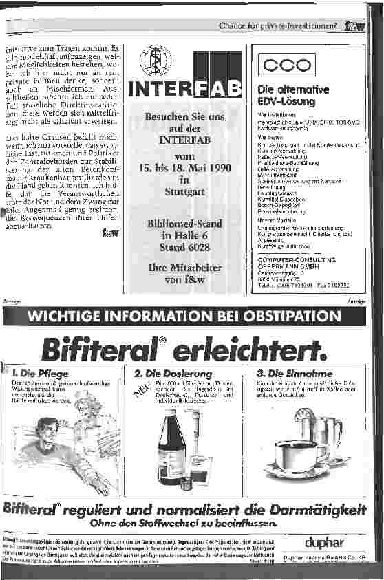 Vorschauseite 4: Chance für private Investitionen? - Interview mit Eugen Münch, Vorstand der Rhön-Klinikum AG - DDR-Krankenhauswesen