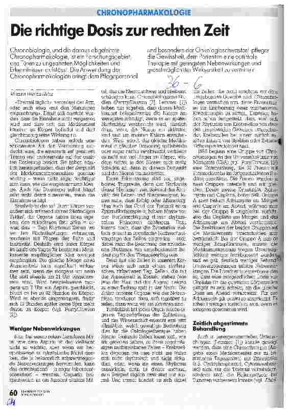 Vorschauseite 1: Die richtige Dosis zur rechten Zeit