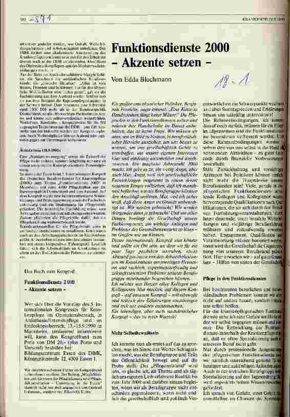 Vorschauseite 1: Funktionsdienste 2000 - Akzente setzen -