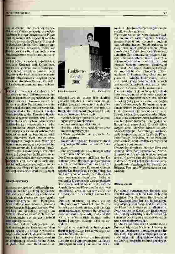Vorschauseite 2: Funktionsdienste 2000 - Akzente setzen -