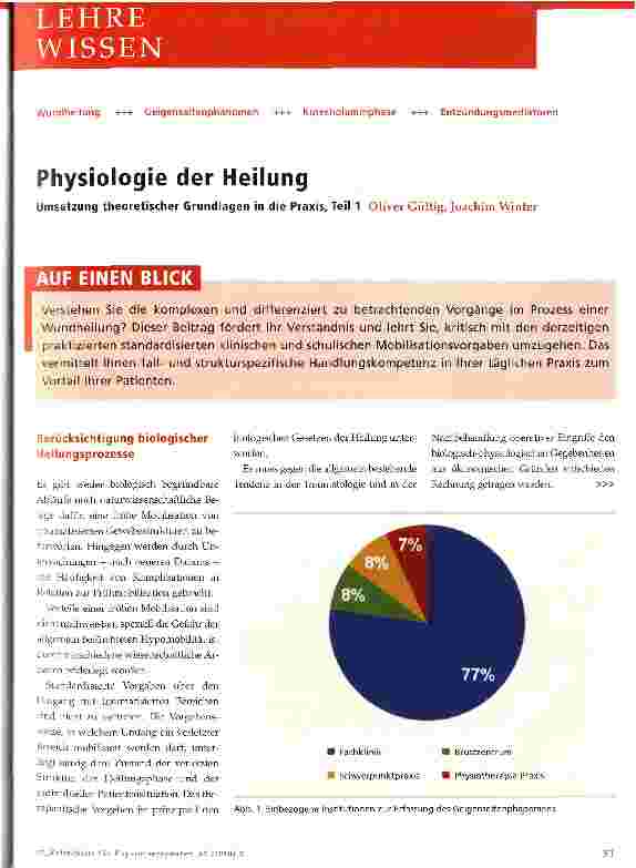 Vorschauseite 1: Physiologie der Heilung