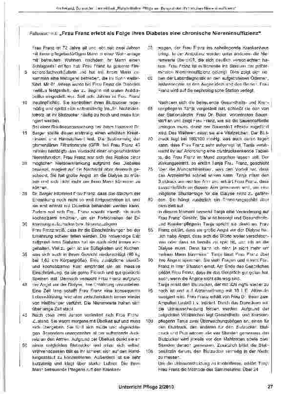 Vorschauseite 2: Lerneinheit „Rehabilitative Pflege am Beispiel der chronischen Niereninsuffizienz