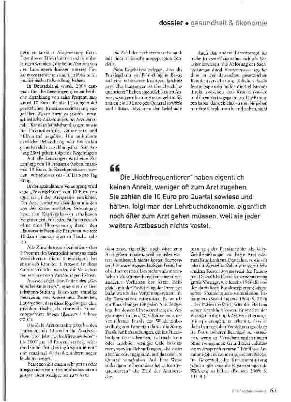 Vorschauseite 5: Mythen der Gesundheitspolitik