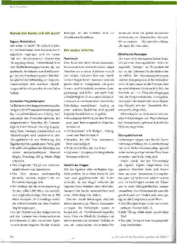Vorschauseite 2: Von der Idee zur Broschüre