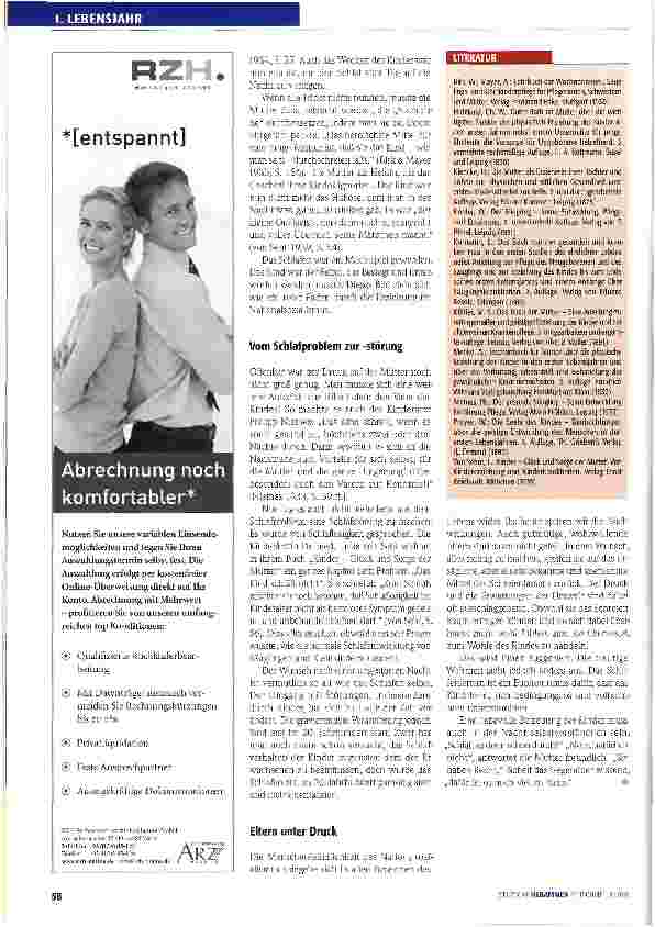 Vorschauseite 4: Seit wann müssen Kinder schlafen lernen?