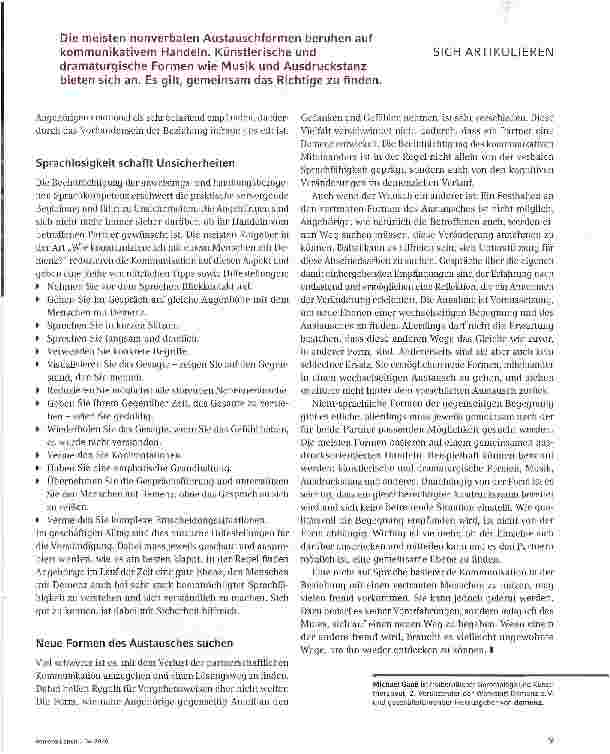 Vorschauseite 2: Wenn das Gespräch versiegt
