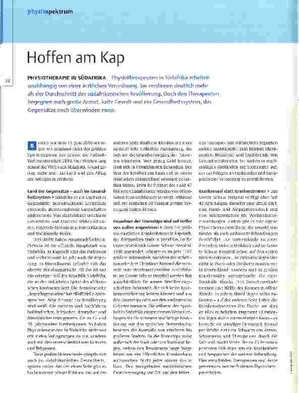 Vorschauseite 1: Hoffen am Kap