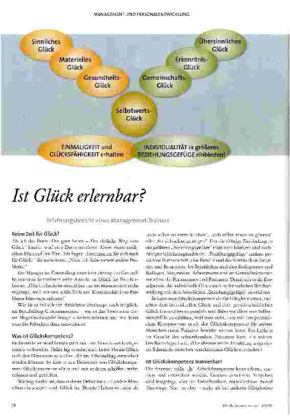 Vorschauseite 1: Ist Glück erlernbar