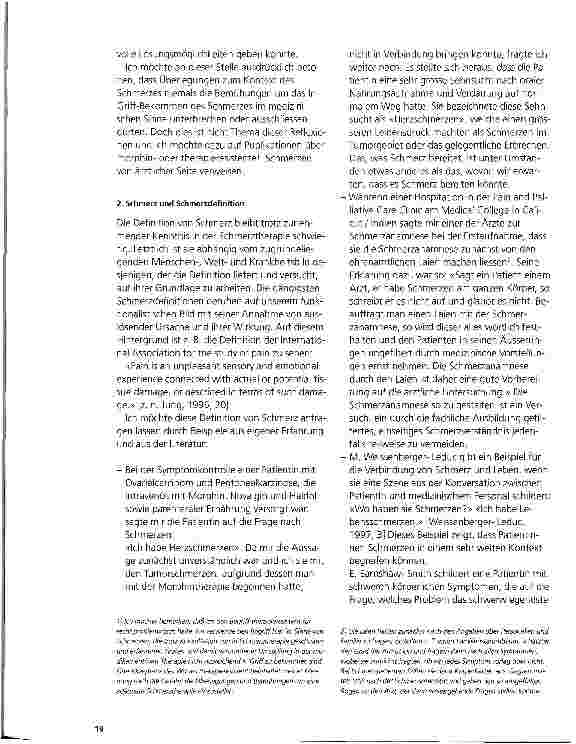 Vorschauseite 2: Der Schmerz im Kontext von Leben, Glaube und Kultur Zum Umgang mit schwierigen Schmerzsituationen in der ambulanten Palliativpflege