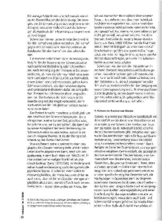 Vorschauseite 5: Der Schmerz im Kontext von Leben, Glaube und Kultur Zum Umgang mit schwierigen Schmerzsituationen in der ambulanten Palliativpflege