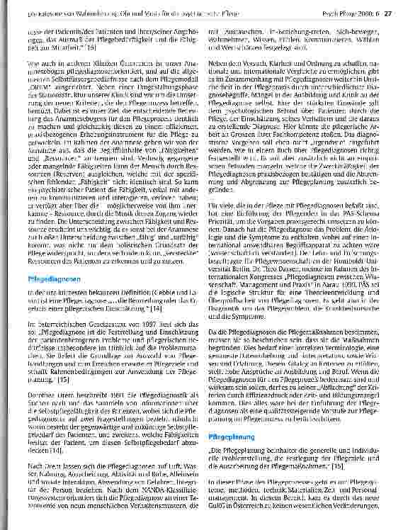 Vorschauseite 5: Die Relevanz von Wahrnehmung, Ohr und Musik für die psychiatrische Pflege Wahrnehmungsöffnung bei psychisch Kranken mit Hilfe eines EDV-gestützten Musikangebots