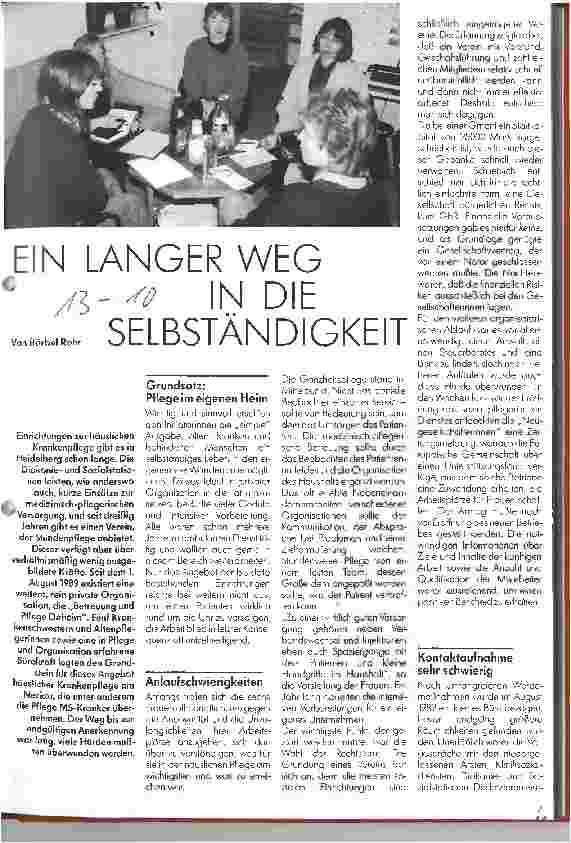 Vorschauseite 1: Ein langer Weg in die Selbständigkeit