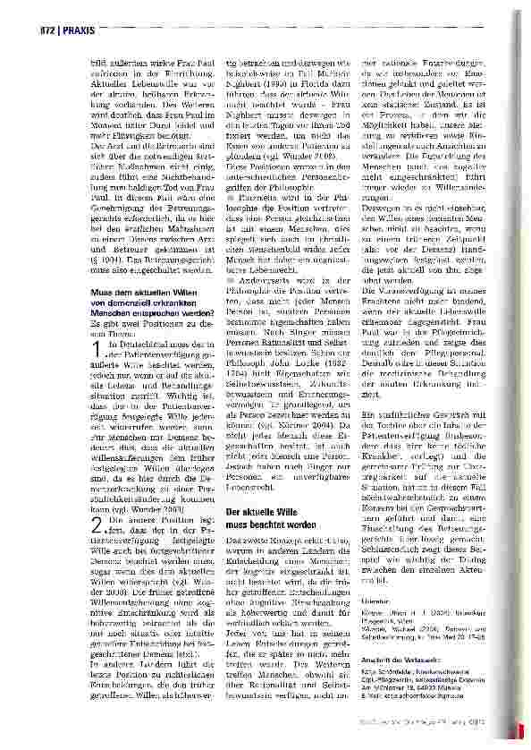 Vorschauseite 3: Patientenverfügung und Demenz