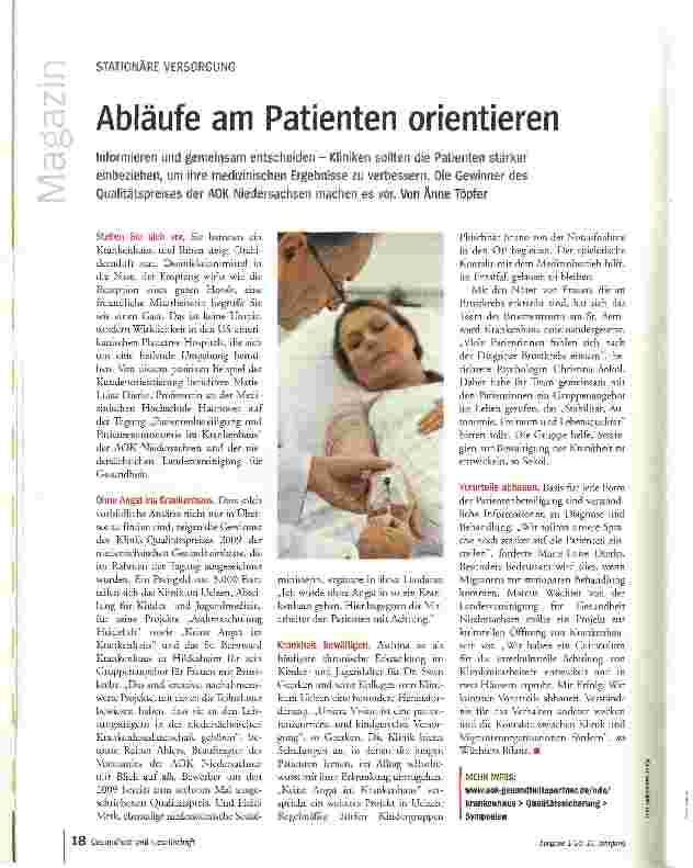 Vorschauseite 1: Abläufe am Patienten orientieren