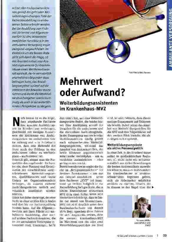 Vorschauseite 1: Mehrwert oder Aufwand?