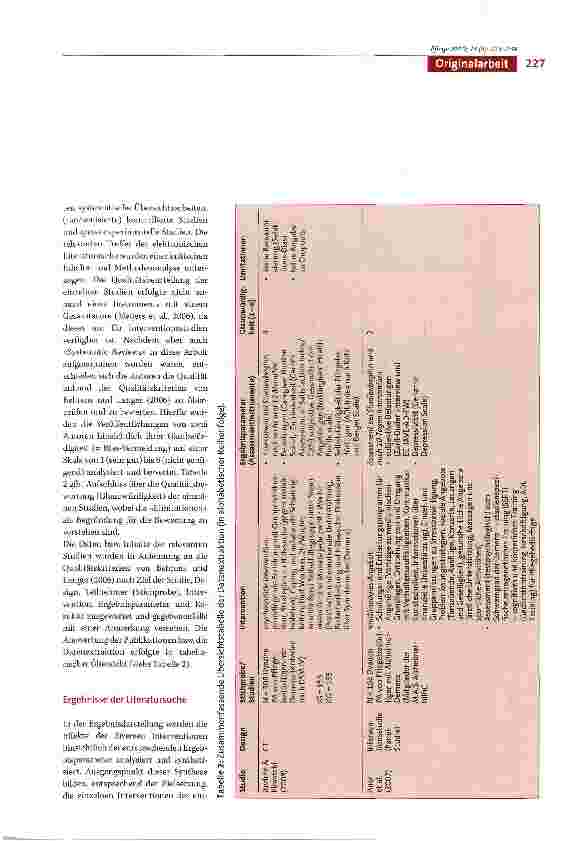 Vorschauseite 5: Interventionen und deren Effekte auf pflegende Angehörige von Menschen mit Demenz -Eine systematische Literaturübersicht